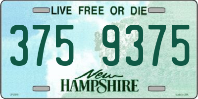 NH license plate 3759375