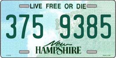 NH license plate 3759385