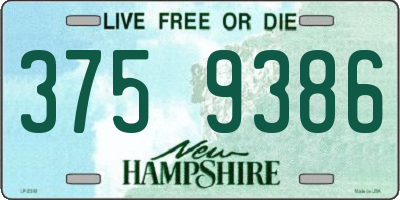 NH license plate 3759386