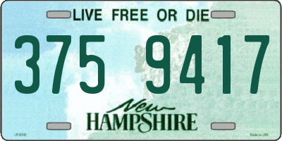 NH license plate 3759417