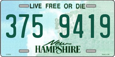 NH license plate 3759419