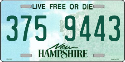 NH license plate 3759443