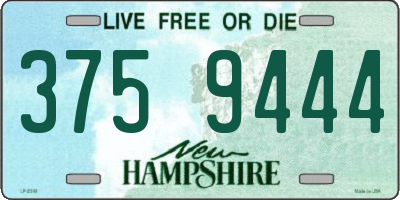 NH license plate 3759444