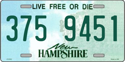 NH license plate 3759451