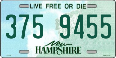 NH license plate 3759455