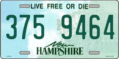 NH license plate 3759464