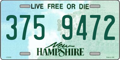 NH license plate 3759472