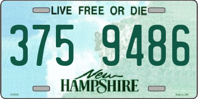 NH license plate 3759486