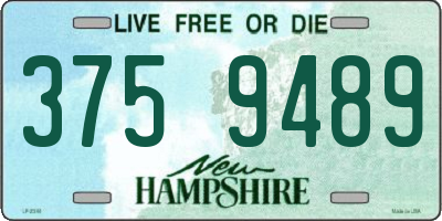 NH license plate 3759489