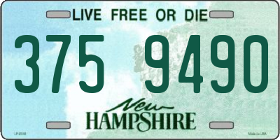 NH license plate 3759490