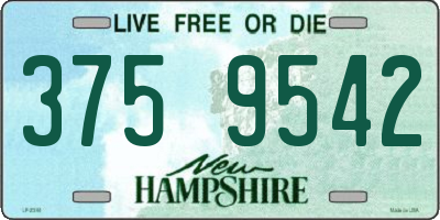 NH license plate 3759542