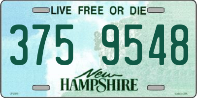 NH license plate 3759548