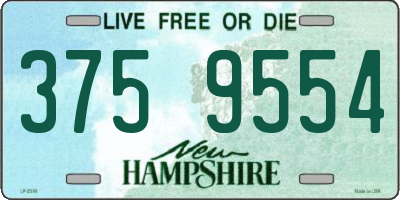 NH license plate 3759554