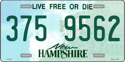 NH license plate 3759562