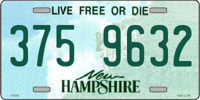 NH license plate 3759632