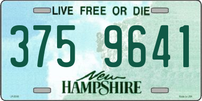 NH license plate 3759641