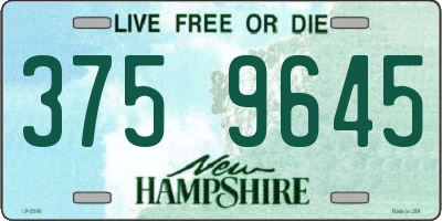 NH license plate 3759645