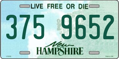 NH license plate 3759652