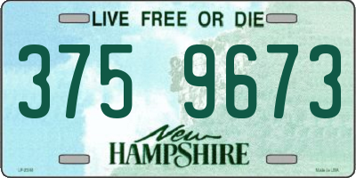 NH license plate 3759673