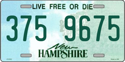 NH license plate 3759675