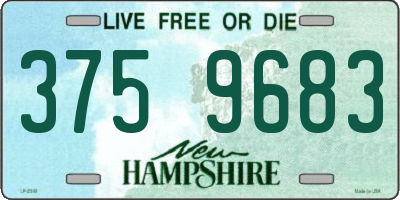 NH license plate 3759683