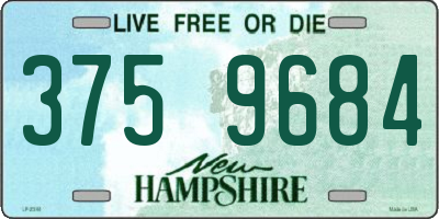 NH license plate 3759684