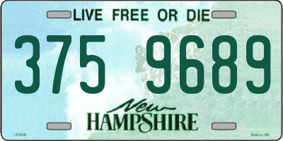 NH license plate 3759689