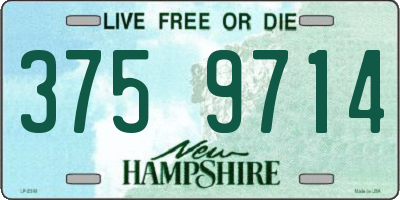 NH license plate 3759714