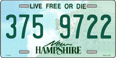 NH license plate 3759722