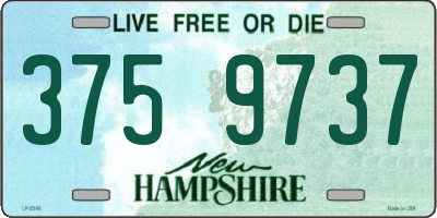 NH license plate 3759737