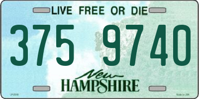 NH license plate 3759740