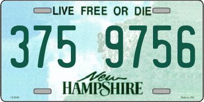 NH license plate 3759756