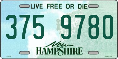 NH license plate 3759780