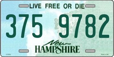 NH license plate 3759782