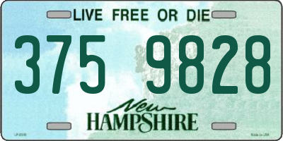 NH license plate 3759828