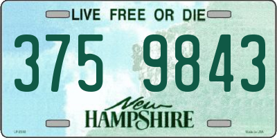 NH license plate 3759843