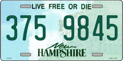 NH license plate 3759845