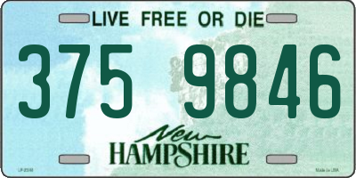 NH license plate 3759846