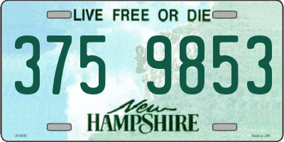 NH license plate 3759853