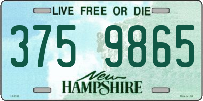NH license plate 3759865