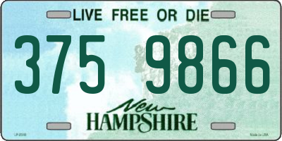 NH license plate 3759866