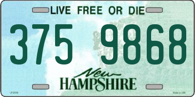 NH license plate 3759868