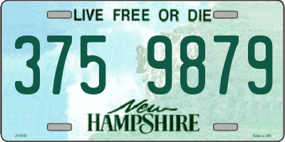 NH license plate 3759879