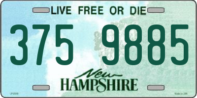 NH license plate 3759885