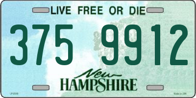 NH license plate 3759912