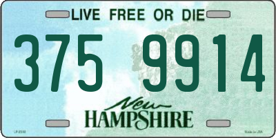 NH license plate 3759914