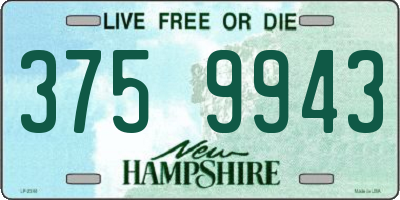 NH license plate 3759943