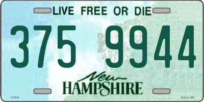 NH license plate 3759944
