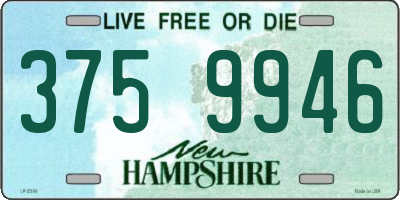 NH license plate 3759946