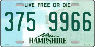 NH license plate 3759966